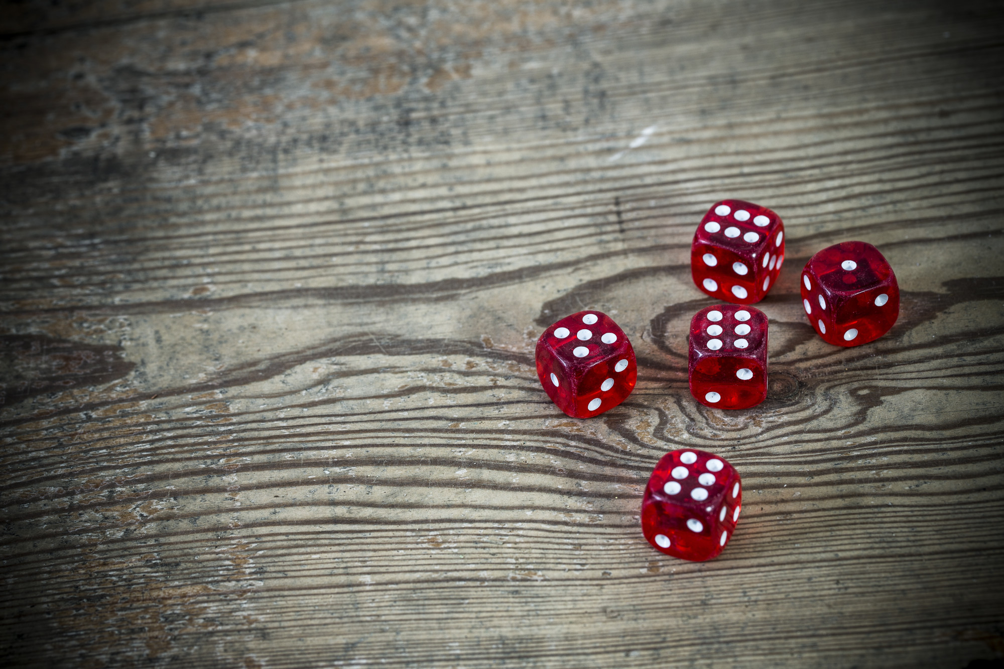 dice on the table