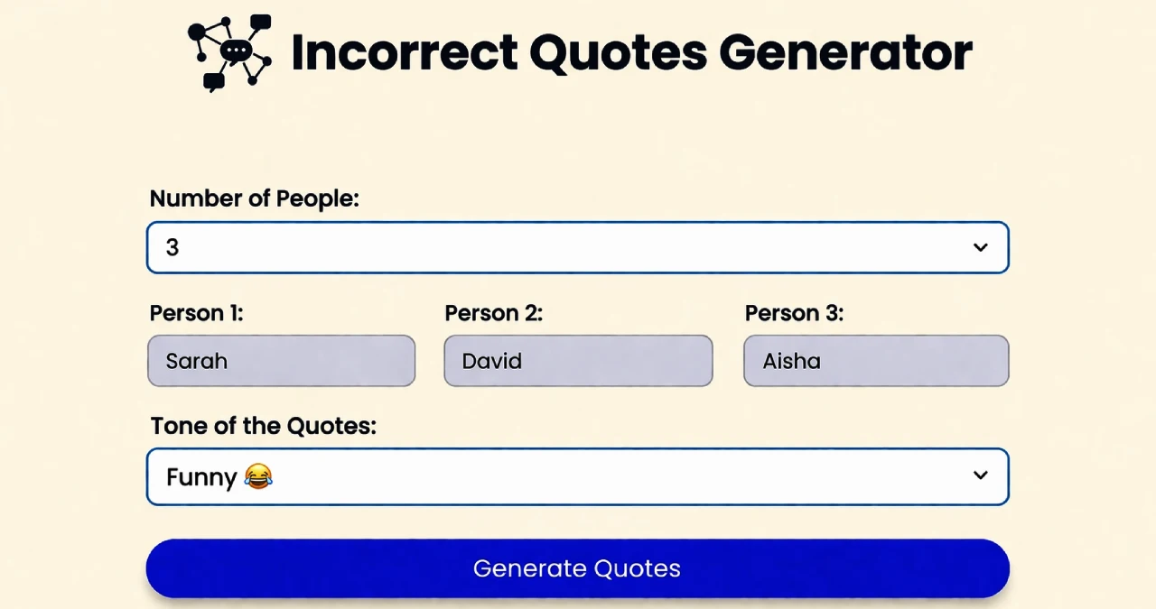 Incorrect Quotes Generator: How It Works, Why It's Viral & Where to Use It