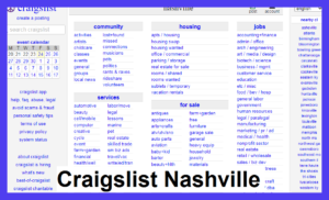 Craigslist Nashville