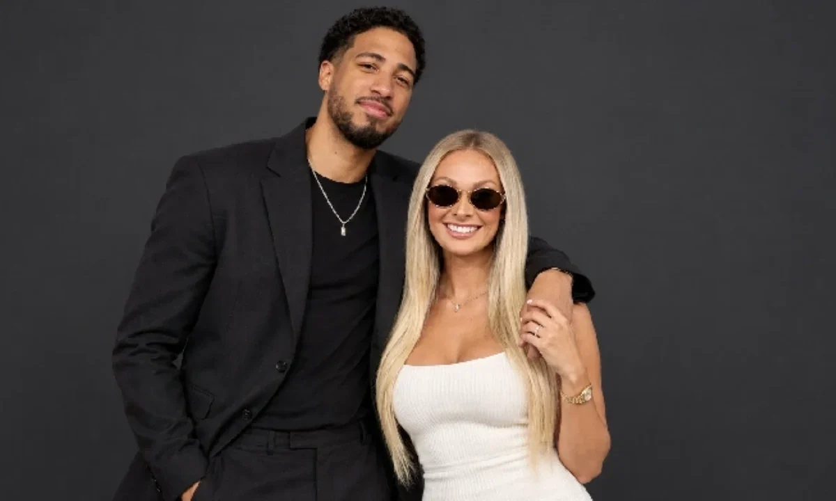 Tyrese Haliburton and his wife, Jade Jones