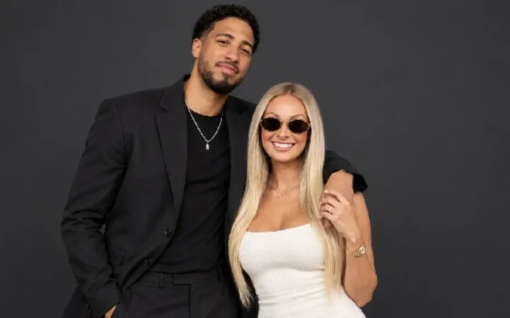 Tyrese Haliburton and his wife, Jade Jones